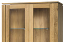 Oslo 12 - 2 Door Tall Display Cabinet in Golden Oak