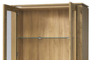 Oslo 12 - 2 Door Tall Display Cabinet in Golden Oak