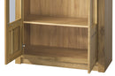 Oslo 12 - 2 Door Tall Display Cabinet in Golden Oak