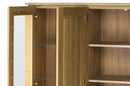 Oslo 48 Display Sideboard Cabinet in Golden Oak