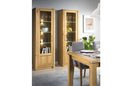 Oslo 10/11 Tall Display Cabinet in Golden Oak