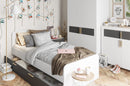 Picolo 03 - 2 Door Wardrobe 106cm in White