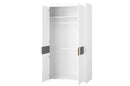Picolo 03 - 2 Door Wardrobe 106cm in White