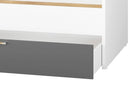 Picolo 11 Kids Bed with Drawer in White and Grey