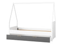 Picolo 11 Kids Bed with Drawer in White and Grey