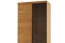 Pratto 10/11 Tall Display Cabinet in Rustic Oak