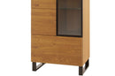 Pratto 10/11 Tall Display Cabinet in Rustic Oak