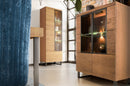 Pratto 15 Display Cabinet in Rustic Oak