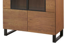 Pratto 15 Display Cabinet in Rustic Oak