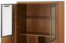 Pratto 15 Display Cabinet in Rustic Oak
