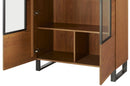 Pratto 15 Display Cabinet in Rustic Oak
