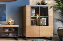 Pratto 15 Display Cabinet in Rustic Oak