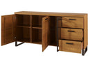 Pratto 47 Display Sideboard Cabinet in Rustic Oak