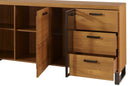 Pratto 47 Display Sideboard Cabinet in Rustic Oak