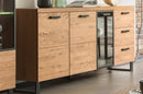 Pratto 47 Display Sideboard Cabinet in Rustic Oak