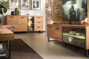 Pratto 47 Display Sideboard Cabinet in Rustic Oak