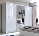 Siena 11 Sliding Door Wardrobe 208cm with LED
