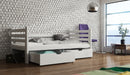 Wooden Single Bed Simon with Storage