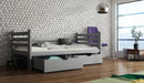 Wooden Single Bed Simon with Storage