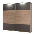Dione D01 2 Sliding Door Mirror Wardrobe 225cm