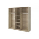 Mediolan 5 Door Mirror Wardrobe 231cm