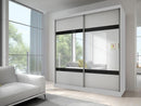 Multi 2 Sliding Mirror Door Wardrobe 183cm
