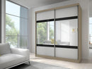 Multi 2 Sliding Mirror Door Wardrobe 233cm