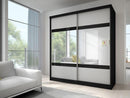 Multi 2 Sliding Mirror Door Wardrobe 233cm