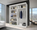 Multi 2 Sliding Mirror Door Wardrobe 183cm