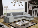 Vera Twin Corner Sofa Bed with Pouf
