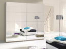 Twister 1 Sliding Door Wardrobe 225cm with Mirror