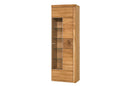 Velle 10/11 Tall Display Cabinet in Honey Oak