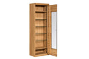 Velle 10/11 Tall Display Cabinet in Honey Oak