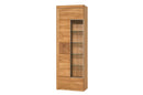Velle 10/11 Tall Display Cabinet in Honey Oak