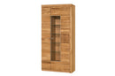 Velle 12 - 2 Door Tall Display Cabinet in Honey Oak