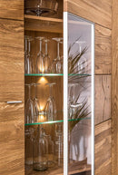 Velle 15 Display Cabinet in Honey Oak