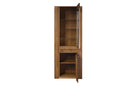Velvet 10/11 Tall Display Cabinet in Rustic Oak