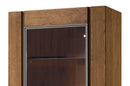 Velvet 10/11 Tall Display Cabinet in Rustic Oak