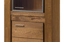 Velvet 10/11 Tall Display Cabinet in Rustic Oak
