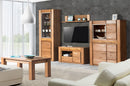 Velvet 10/11 Tall Display Cabinet in Rustic Oak