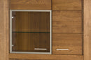 Velvet 15 Display Sideboard Cabinet in Rustic Oak
