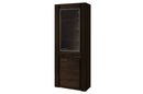 Velvet 10/11 Tall Display Cabinet in Black Oak