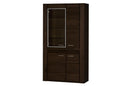 Velvet 12 Display Cabinet in Black Oak
