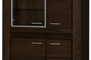Velvet 12 Display Cabinet in Black Oak