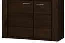 Velvet 12 Display Cabinet in Black Oak