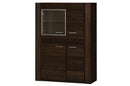 Velvet 15 Display Sideboard Cabinet in Black Oak