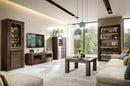 Velvet 10/11 Tall Display Cabinet in Black Oak