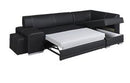 Vera Corner Sofa Bed with Pouf