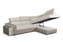 Verona Corner Sofa Bed with Pouf