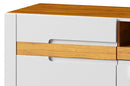 Visio 25 TV Cabinet 160cm in White Gloss and Oak
